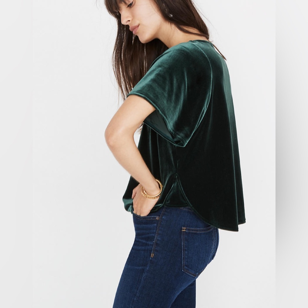 Madewell Velvet Butterfly Top - Picture 9 of 9